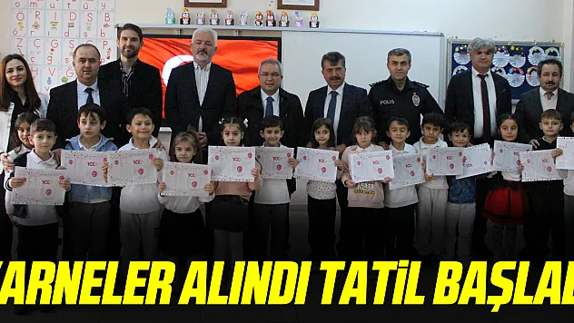 KARNELER DAĞITILDI, TATİL BAŞLADI