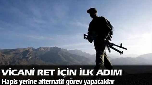 'Vicdani ret' için ilk adım