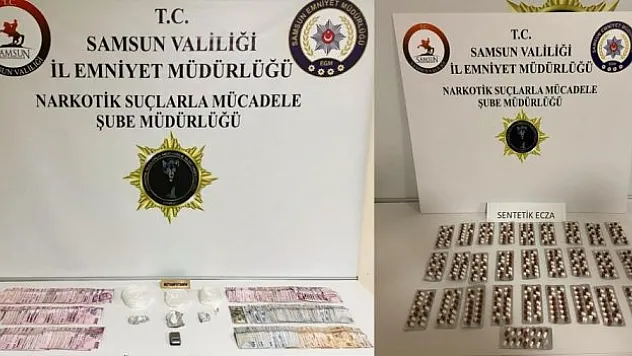 Samsun'da uyuşturucu uygulaması: 25 kişi yakalandı