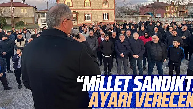 'Millet sandıkta ayarı verecek'