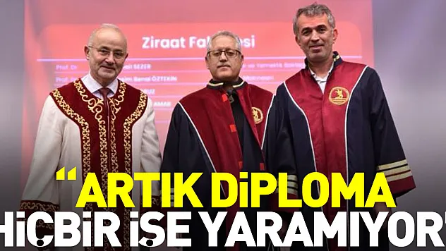 'ARTIK DİPLOMA HİÇBİR İŞE YARAMIYOR'