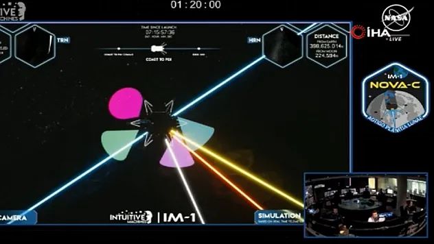 NASA'ya ait yükleri taşıyan Nova-C uzay aracı Ay yüzeyine indi