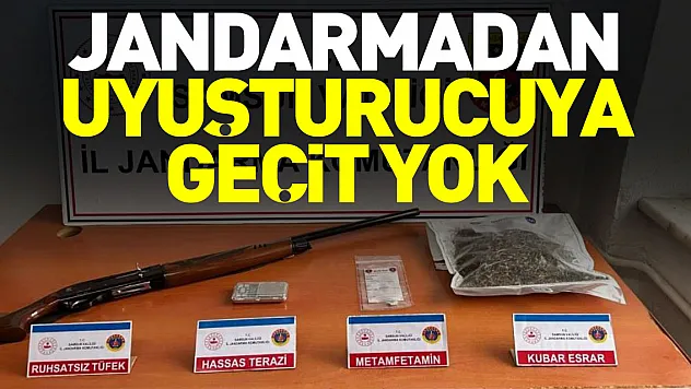 JANDARMADAN UYUŞTURUCUYA GEÇİT YOK