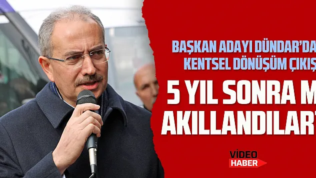 DÜNDAR, '5 YIL SONRA MI AKILLANDILAR?'