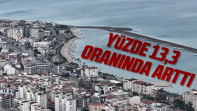 Yüzde 13,3 oranında arttı