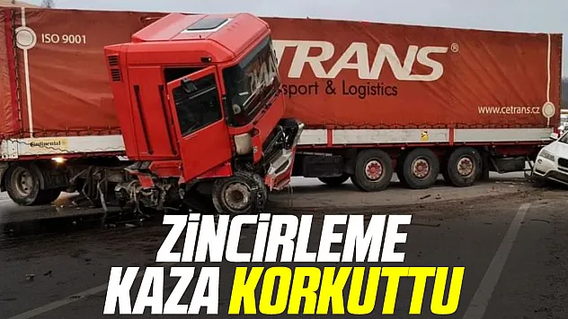 Zincirleme kaza korkuttu