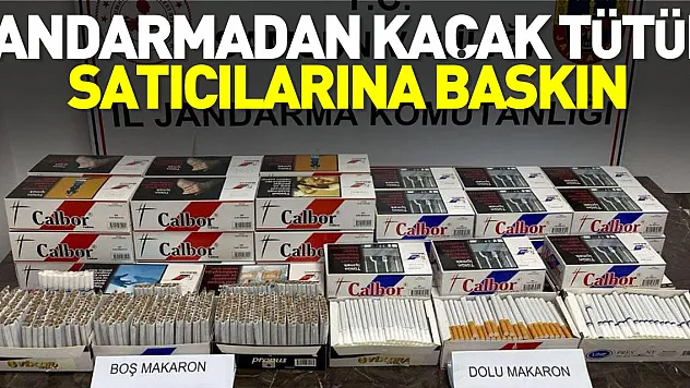 KAÇAK TÜTÜN SATICILARINA BASKIN