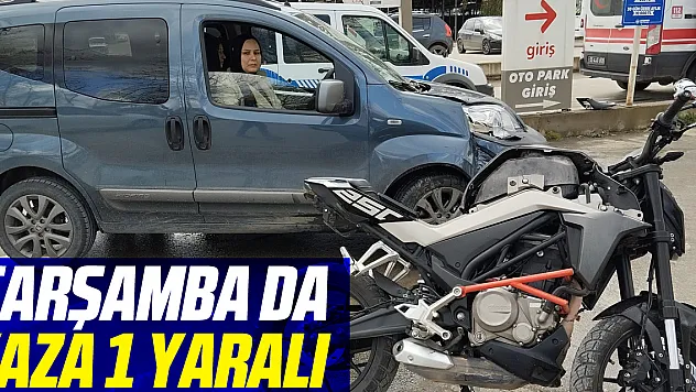 Çarşamba da kaza 1 yaralı