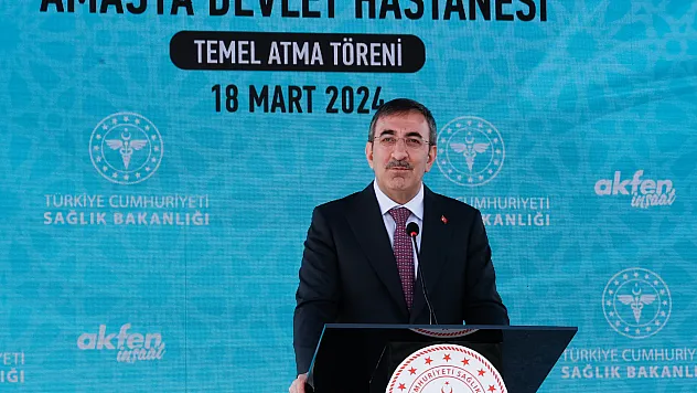 Cumhurbaşkanı Yardımcısı Yılmaz, temel atma töreninde konuştu