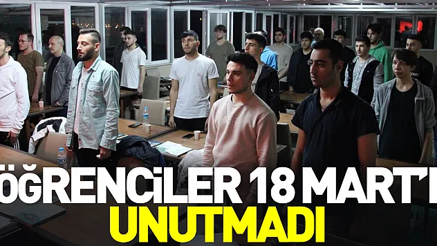 Öğrenciler 18 Mart'ı Unutmadı