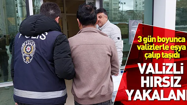 Valizli Hırsız Yakalandı