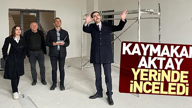 Kaymakam Aktay Yerinde inceledi