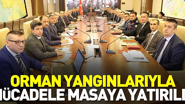 Orman yangınlarıyla mücadele masaya yatırıldı