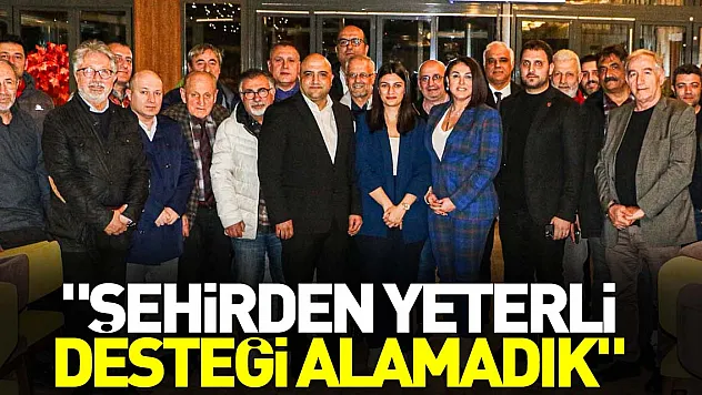'Şehirden yeterli desteği alamadık'