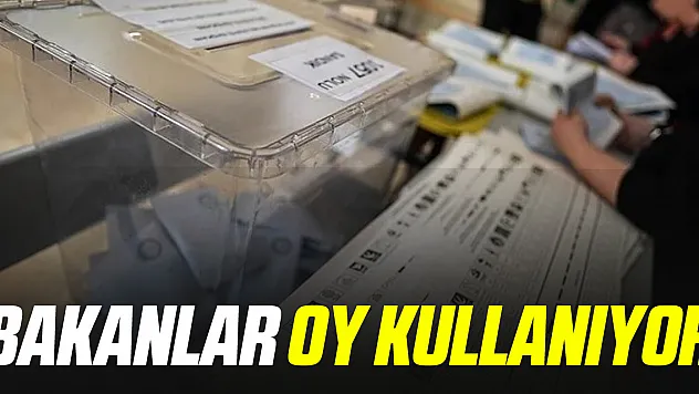 Bakanlar oy kullanıyor