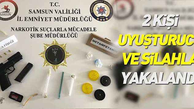 2 Kişi Uyuşturucu ve Silahla Yakalandı
