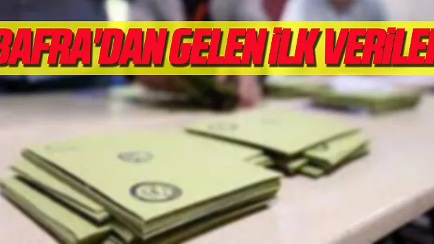 Bafra'dan gelen ilk veriler