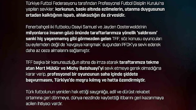 PFDK'ya tepki sert