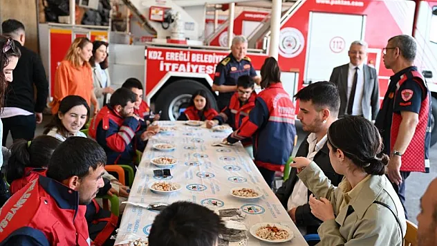 Özel çocuklar itfaiyeci oldu