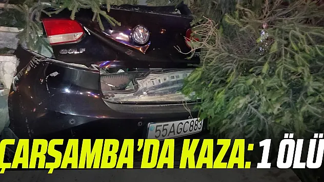 Çarşamba'da kaza: 1 ölü