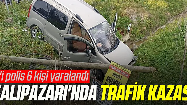 SALIPAZARI'NDA TRAFİK KAZASI