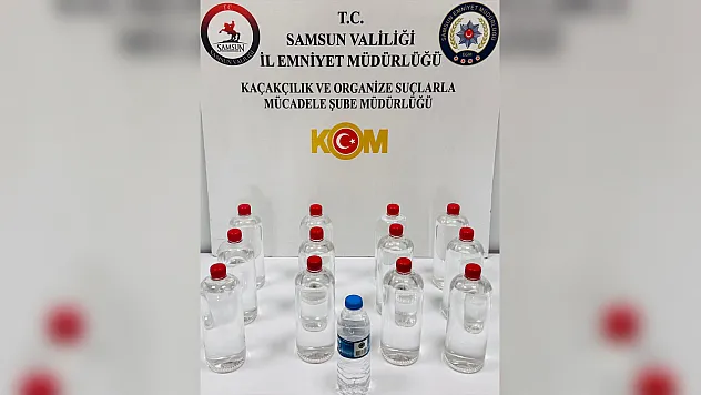 12 litre etil alkol ele geçirildi