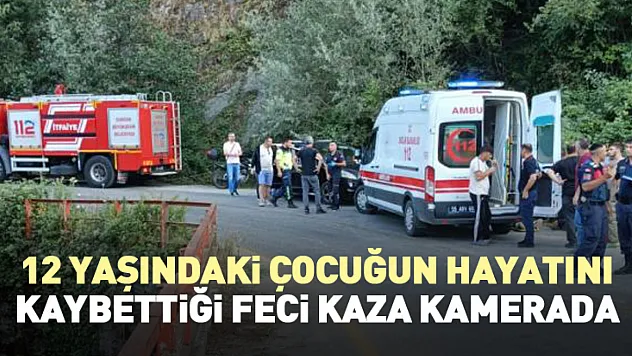 12 Yaşındaki Çocuğun Hayatını Kaybettiği Feci Kaza Kamerada