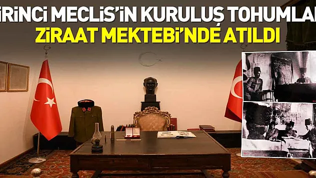 Kuruluş tohumları Ziraat Mektebi'nde atıldı