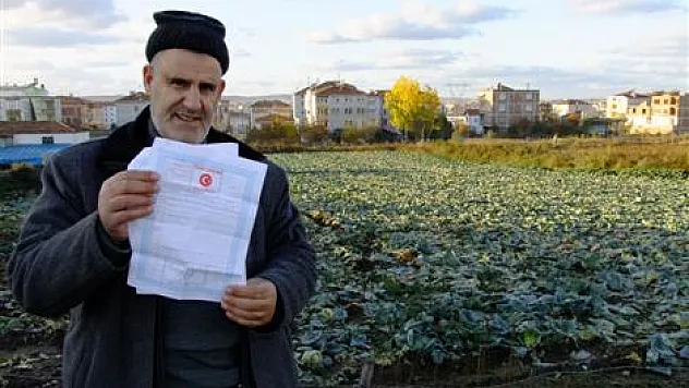 Tarlasının durumunu 10 yıl sonra öğrendi