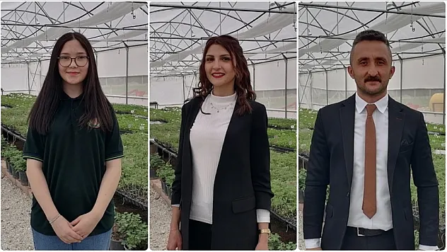 Okul bahçesinde  sera