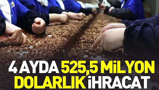 Doğu Karadeniz'den 525,5 milyon dolarlık ihracat