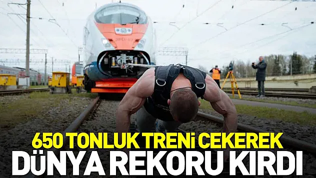 650 tonluk treni çekerek dünya rekoru kırdı