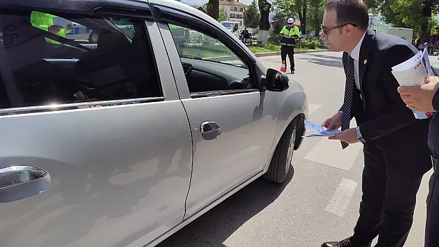 Kaymakam trafik denetimi yaptı