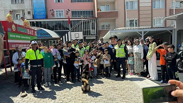 Çocuklara trafik eğitimi verildi