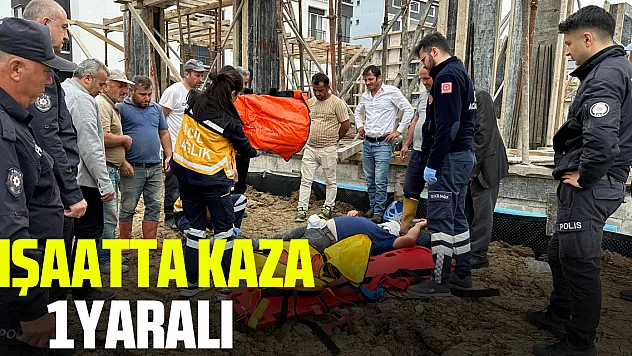 İNŞAATTAN DÜŞEN İŞÇİNİN AYAĞI KIRILDI