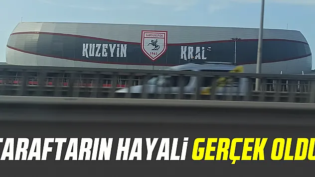 Taraftarın hayali gerçek oldu