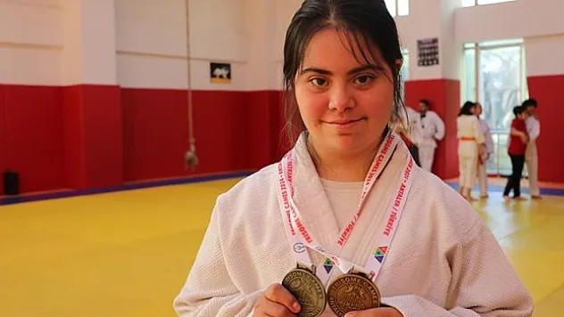 Down sendromlu milli judocu Sibel Yıldırım, dünya şampiyonluğuna odaklandı