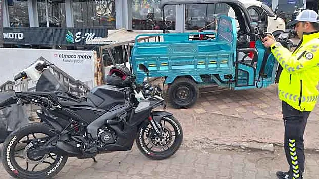 Motosiklet kazasında sürücü yaralandı