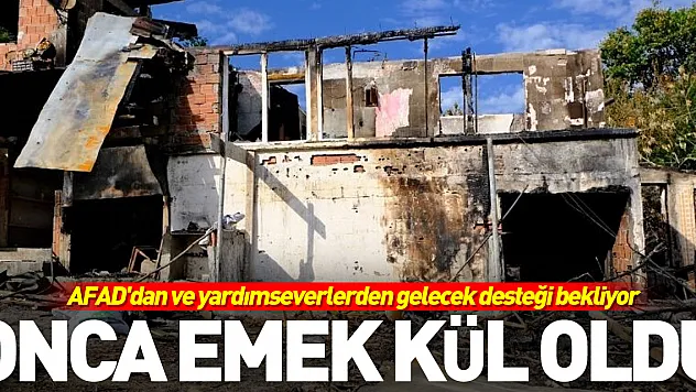 Onca emek kül oldu