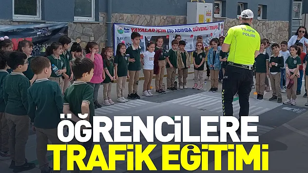 Öğrencilere trafik eğitimi
