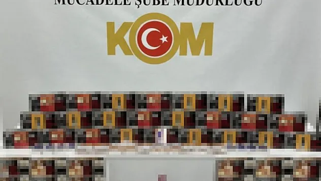 28 bin 580 adet kaçak makaron ele geçirildi