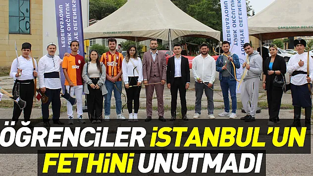 Öğrenciler İstanbul'un fethini unutmadı