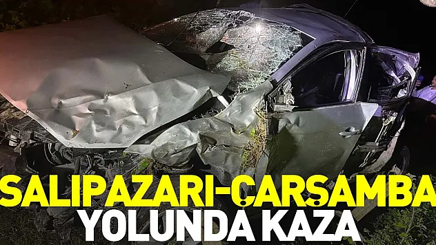SALIPAZARI-ÇARŞAMBA YOLUNDA KAZA