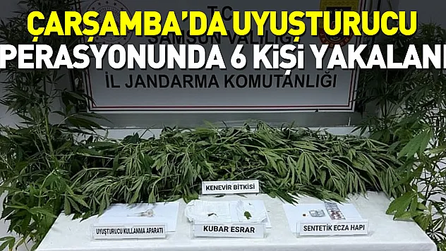 Uyuşturucu operasyonunda 6 kişi yakalandı