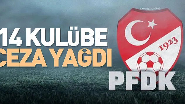 14 kulübe ceza