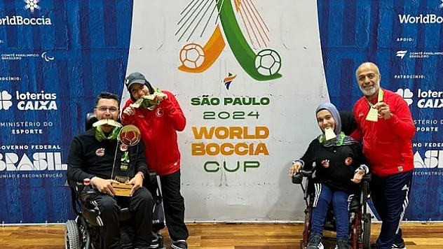 Paralimpik sporculardan altın madalya