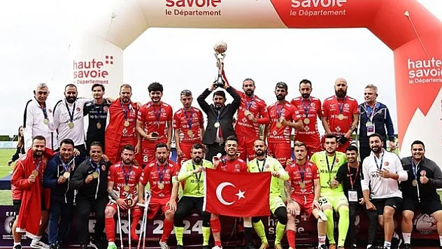 Ampute Milli Futbol Takımı, üst üste üçüncü kez Avrupa Şampiyonu oldu