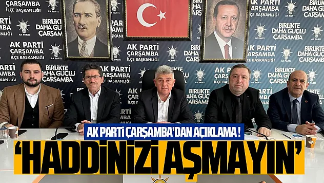 'HADDİNİZİ AŞMAYIN'