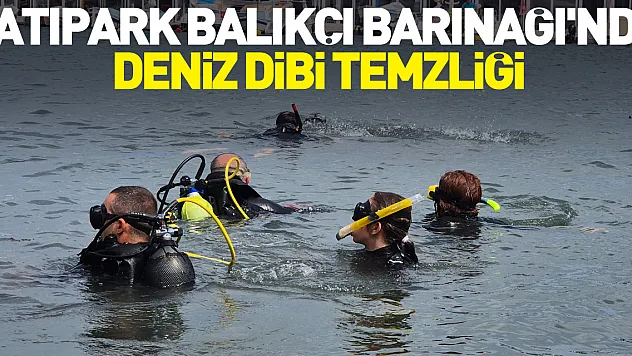 Deniz dibi temzliğine 14 dalgıç