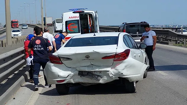 Zincirleme trafik kazasında 2 yaralı
